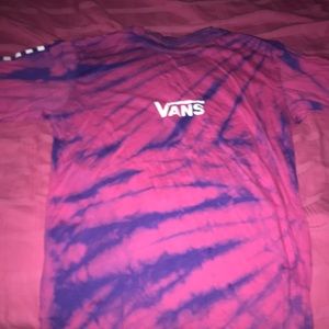 Multicolored Tie Dye Vans Longsleeve Shirt